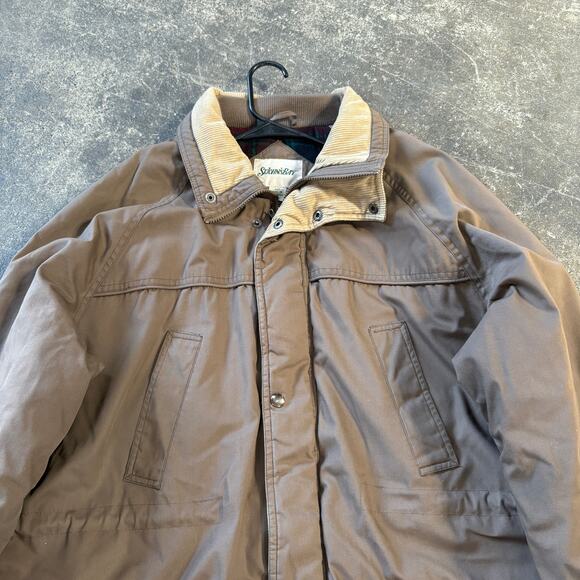 Vintage St. John's Bay Chore Coat Mens XLT XL Tall Brown Insulated Jacket Winter - Picture 2 of 8